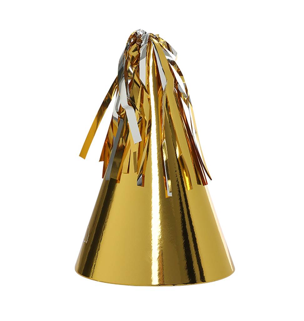 Metallic Gold Paper Hat – Party House – For All Your Party Needs